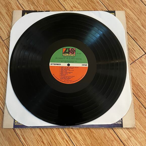 Aretha Franklin - Live In Paris LP vintage vinyl record soul - Picture 3 of 4